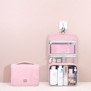 Trousse Maquillage Femme Polyester Rose